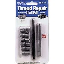 5546-10 – SW ANDERSON Thread Repair Kit, Universal M10 x 1.5 Thread Size With 12 Heli-Coil Inserts/ Installation Tool...